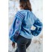 Embroidered blouse "Harmony" blue